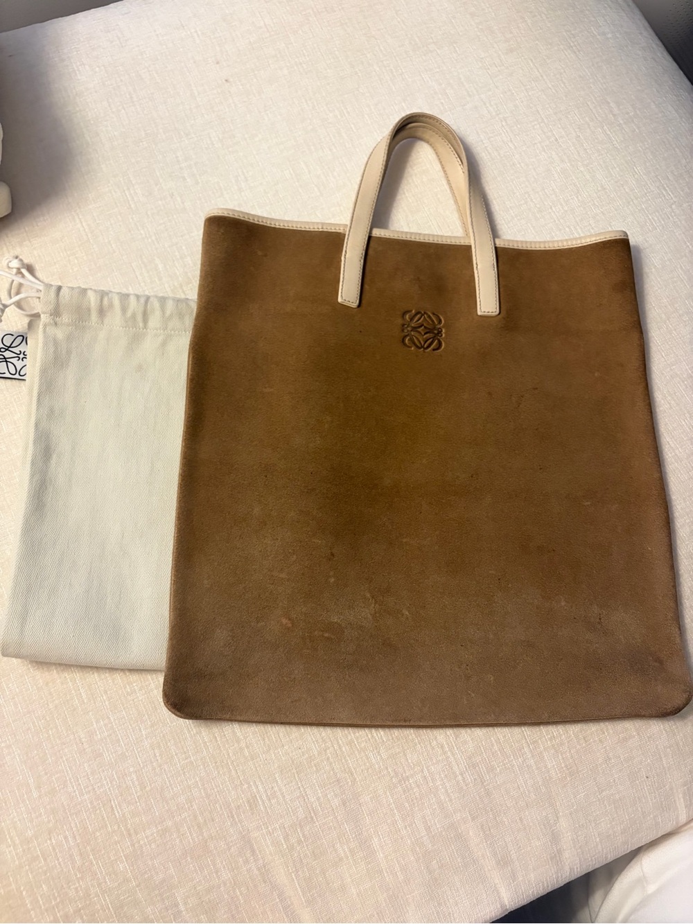 LOEWE Suede Tote Bag  – Dust Bag Included